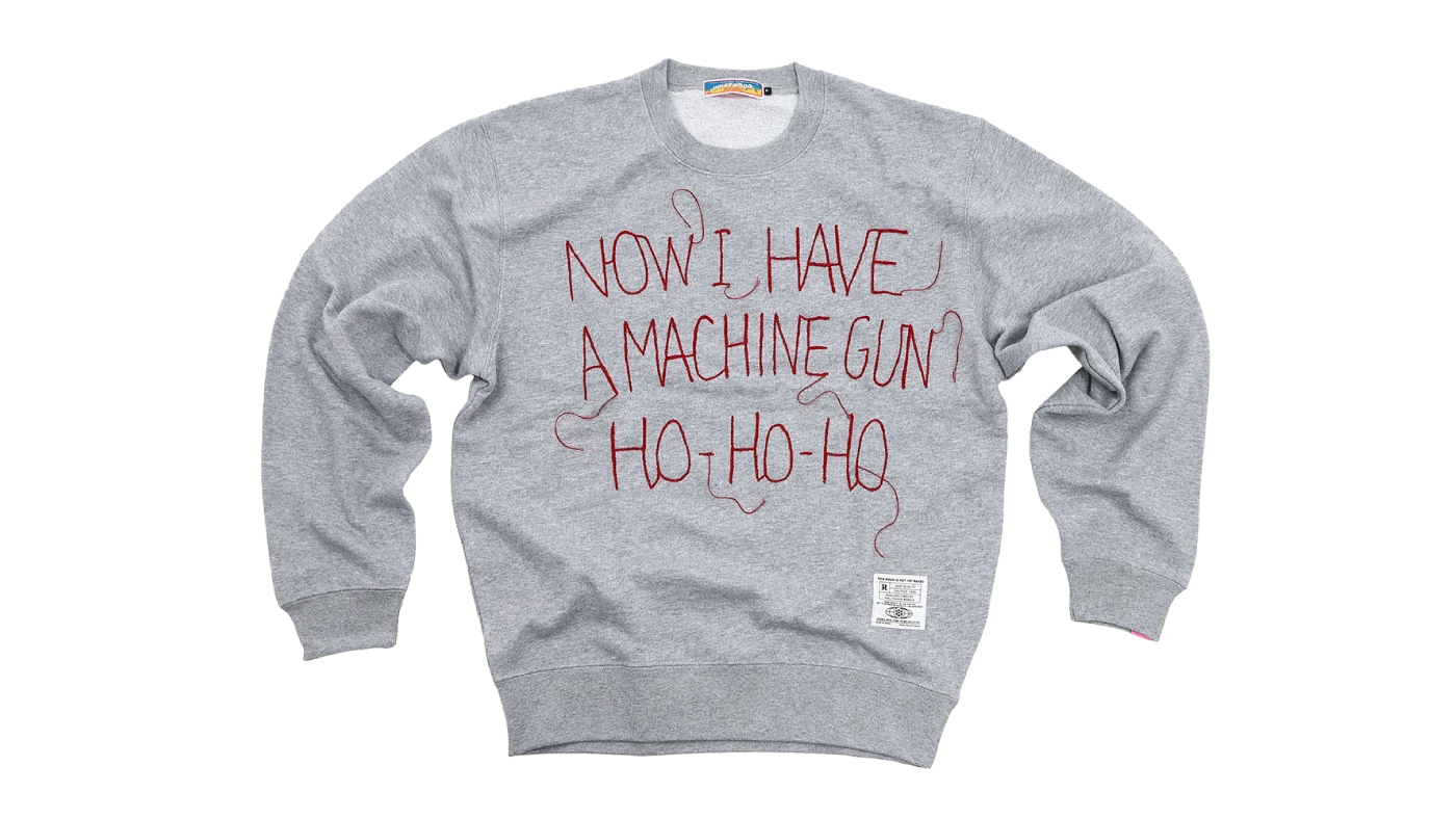 ダイハード マシンガンは頂いたぜ！ 刺繍スウェット