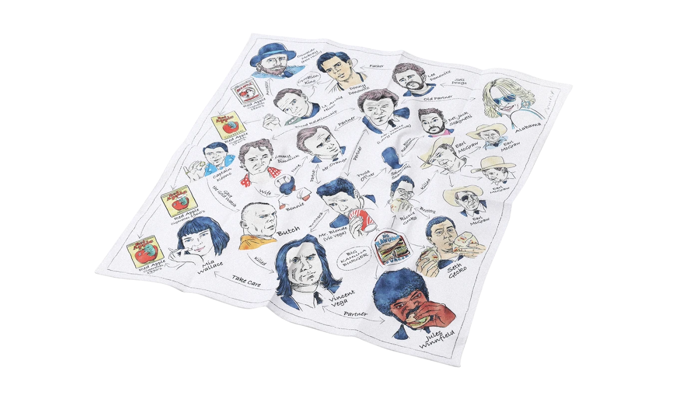 H TOKYO ハンカチ タランティーノ映画 ユニバース